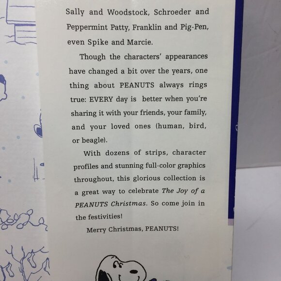 The Joy Of A Peanuts Christmas Book 50 Years Holiday Comics Charlie Brown Snoopy - Picture 11 of 14
